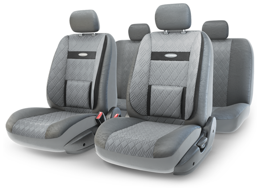 Чехлы на сиденья универсальные COMFORT COM-1105GP D. GY/D. GY