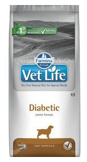 FARMINA VET LIFE CANIN DIABETIC для взрослых собак при сахарном диабете (12 кг) - фотография № 11