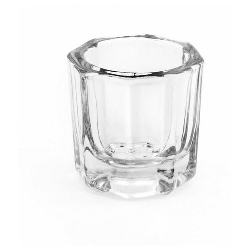 IRISK Стаканчик стеклянный для жидкости на 10 мл IRISK стаканчик подставка для мытья кистей с белой крышкой irisk а106 03 01