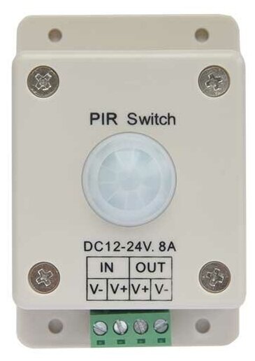 Датчик движения 12В 96Вт (24В 192Вт) ИК-сенсор до 8м 120° ECOLA PIR096ESB