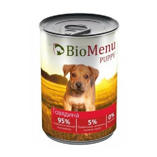 BioMenu Консервы для щенков с говядиной (PUPPY) 45020 | PUPPY 0,41 кг 18927 (9 шт)