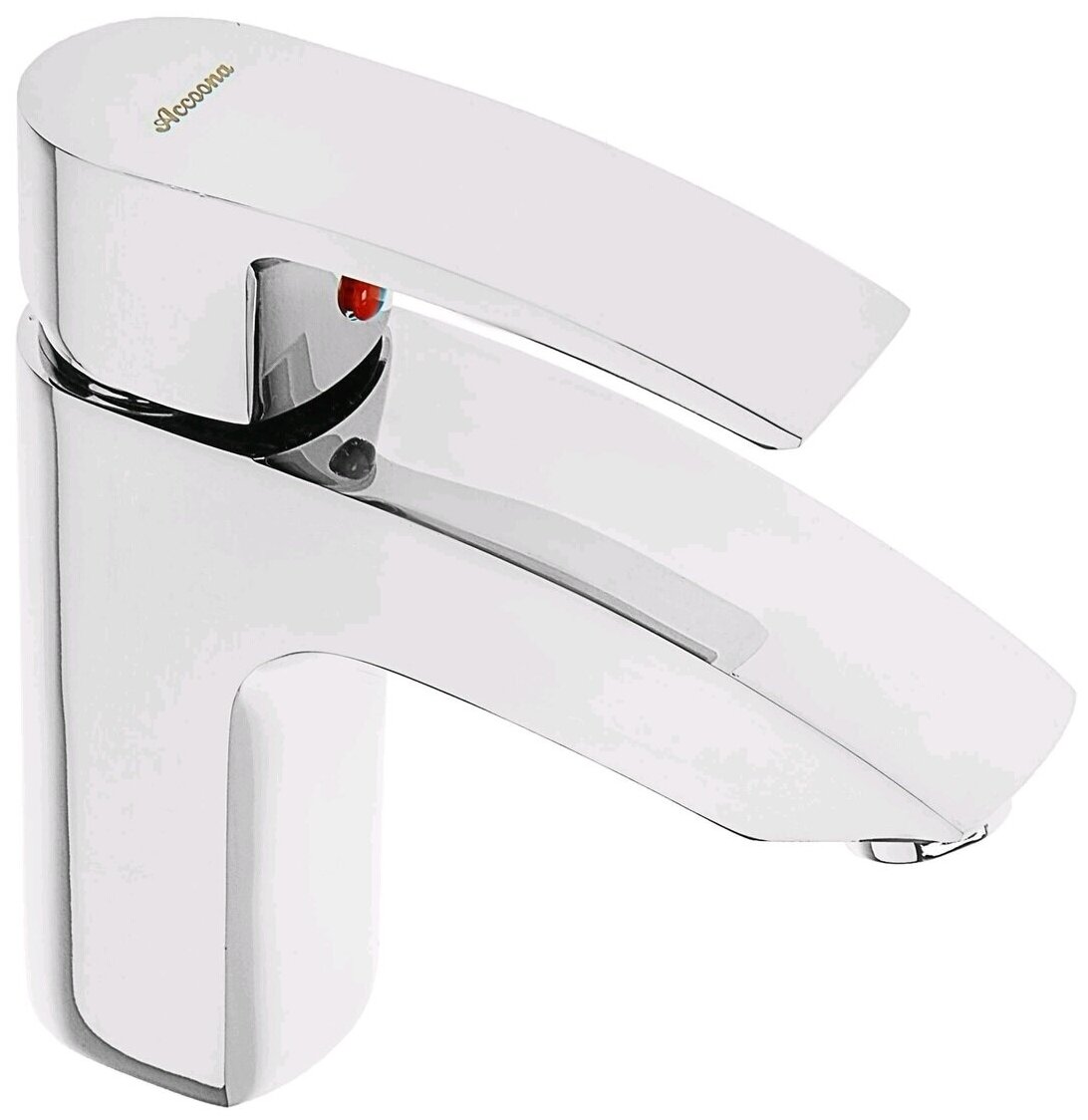 Смеситель для раковины,однорычажный.Силумин Хром (35)Accona A9021