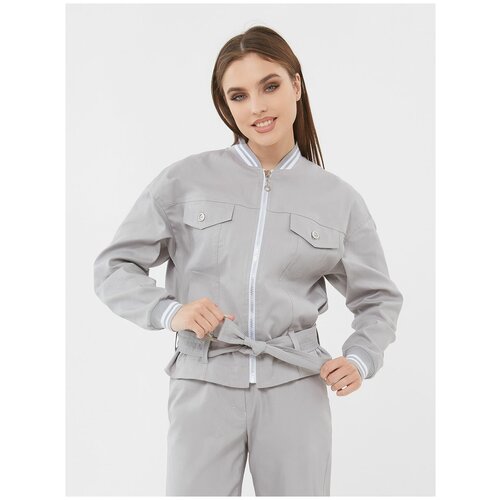 фото Модная куртка бомбер lo коричневая (48)