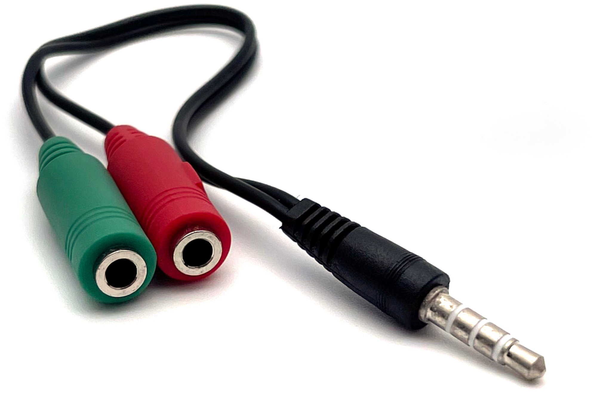 Переходник-разветвитель для наушников с микрофоном Jack 3.5 mm Masak / кабель для гарнитуры / аудио переходник,
