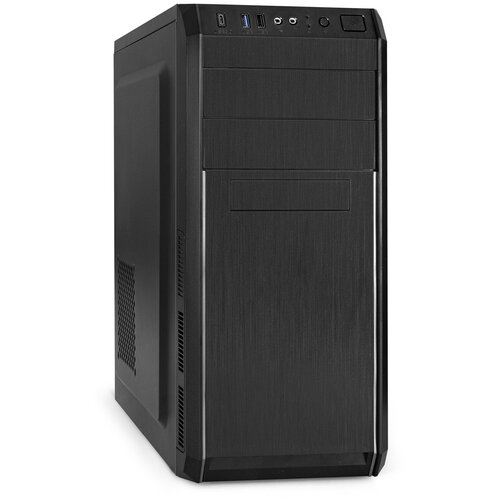 Корпус Miditower ExeGate XP-334UC-XP450 (ATX, XP450 с вент. 12см, 1*USB+1*USB3.0+1*TypeC, аудио, черный)