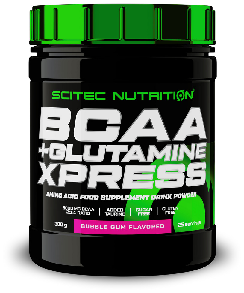 Scitec Nutrition BCAA+Glutamine Xpress 300 гр, бабл гам