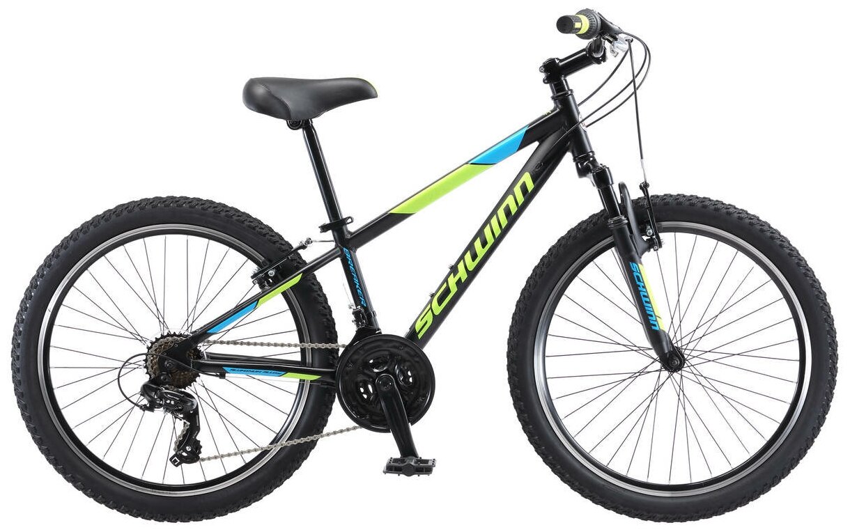 Горный велосипед SCHWINN Breaker 24 для мальчиков от 10 до 14 лет. Колеса 24 дюймов. Рост 142 - 168. 7 скоростей