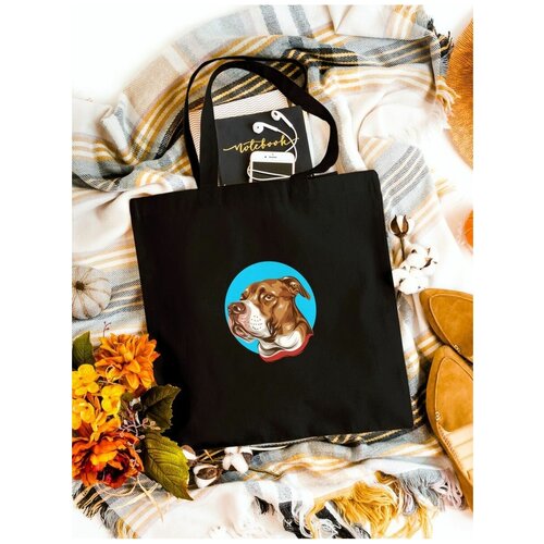 Женская сумка шоппер с принтом Собака
