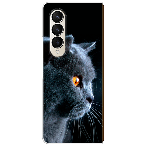 Пластиковый чехол на Samsung Galaxy Z Fold 4 / Самсунг Галакси Зет Фолд 4 Благородный кот британец