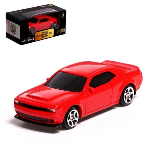 Машина металлическая ТероПром 7335838 DODGE CHALLENGER SRT DEMON, 1:64, цвет красный