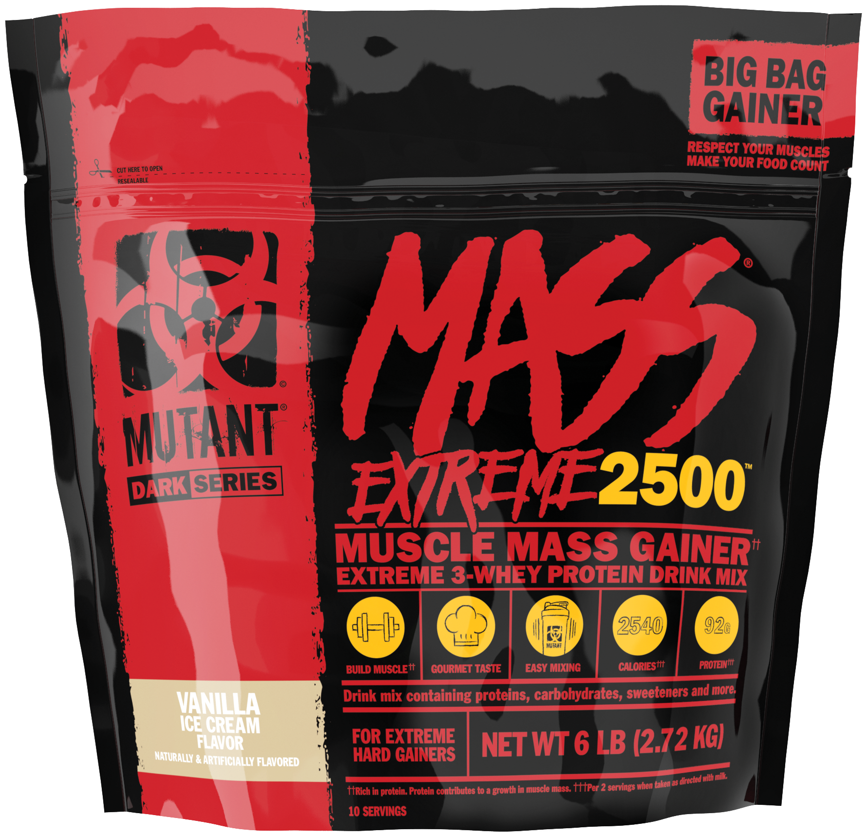 Mutant Mass Extreme 2500 (2720 гр) - Ванильное Мороженое
