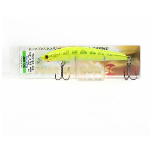 Воблер Bassday Sugar Minnow SG 90F FL-315 Clear Lemon STGL воблер bassday sugar deep 70f fl 315 clear lemon stgl