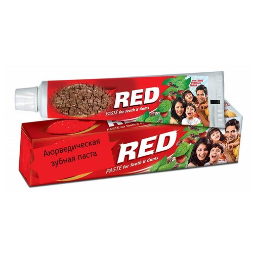 Купить Аюрведическая зубная красная паста Red набор 2 штуки по 100г Индия, Мастерская вкуса, Зубная паста