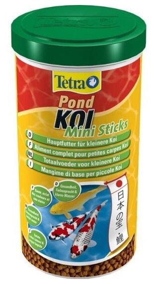 Tetra Pond Koi Mini Sticks корм для молодых кои в гранулах, 1 л - фотография № 9