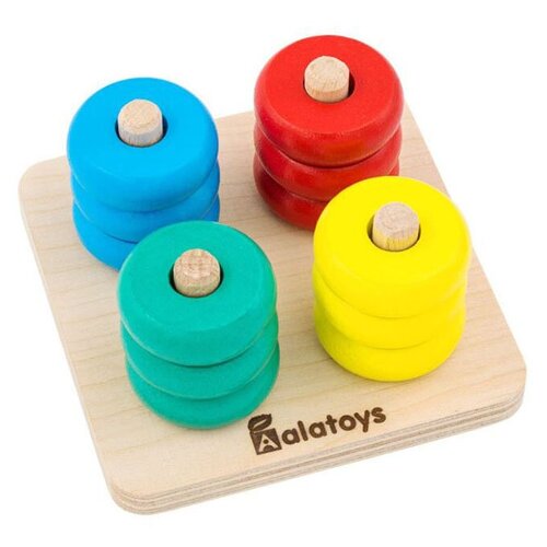 Логическая пирамидка Alatoys, 12 деталей