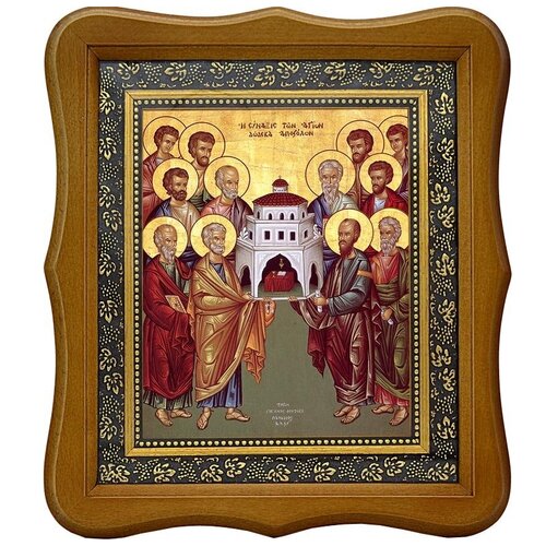 Собор двенадцати апостолов. Икона на холсте.