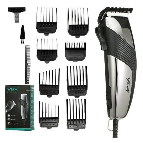 Проводная машинка для стрижки волос V-121 керамическое лезвие 8 насадок 99900₽