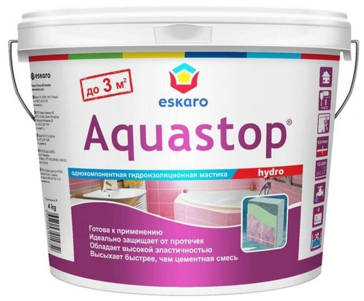 Мастика Eskaro Aquastop Hydro 4кг EAG019