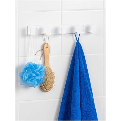 Настенные крючки для ванной и кухни для полотенец белые Вешалка держатель в ванную для одежды