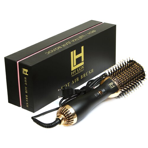 Фен щётка для волос 2в1 HY LUX 8068-G в подарочной коробке 394000₽