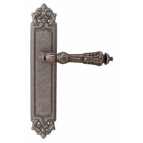 Дверная ручка на планке SAMANTHA 292/PASS, Античное серебро, Melodia дверная ручка на планке mirella 235 pass античное серебро melodia