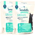 SANABELLE STERILISED беззерновой для взрослых кастрированных котов и стерилизованных кошек (0,4 + 0,4 кг) - изображение