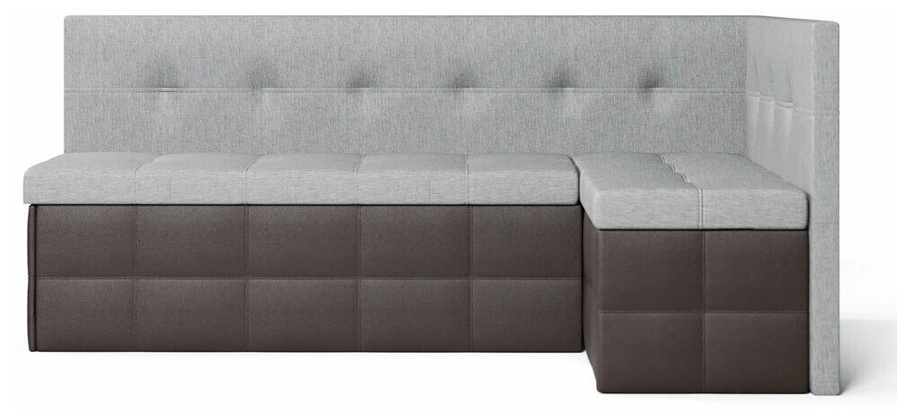 Кухонный угловой диван-кровать Домино 2, механизм Выкатной, 178х104х78 см, кухонный уголок, ППУ, ящик для белья, без подлокотников