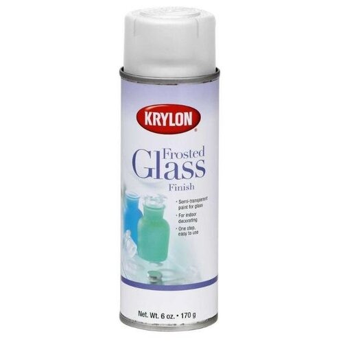 Краска Krylon Frosted glass, светло-серебристый, глянцевая, 177 мл