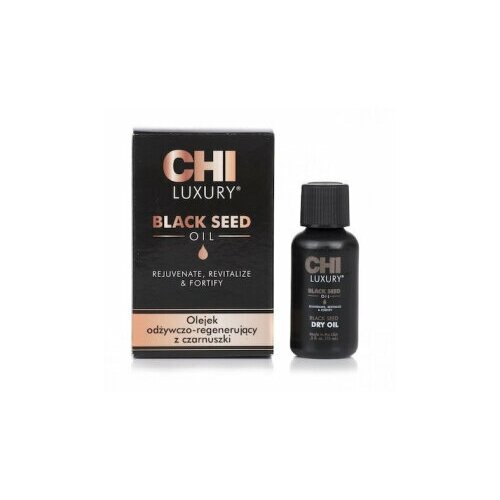 Luxury Сухое масло с экстрактом семян черного тмина 15 мл chi luxury black seed oil сухое масло с экстрактом семян черного тмина для волос 15 г 15 мл бутылка