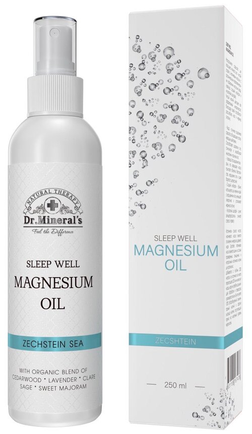 Dr. Mineral’s Магниевое масло Zecshtein Sleep well, Спрей магниевый для крепкого сна , флакон 250 мл