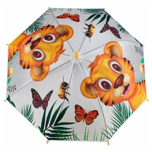 Детский прозрачный зонт, детский зонт, детский зонт полуавтомат