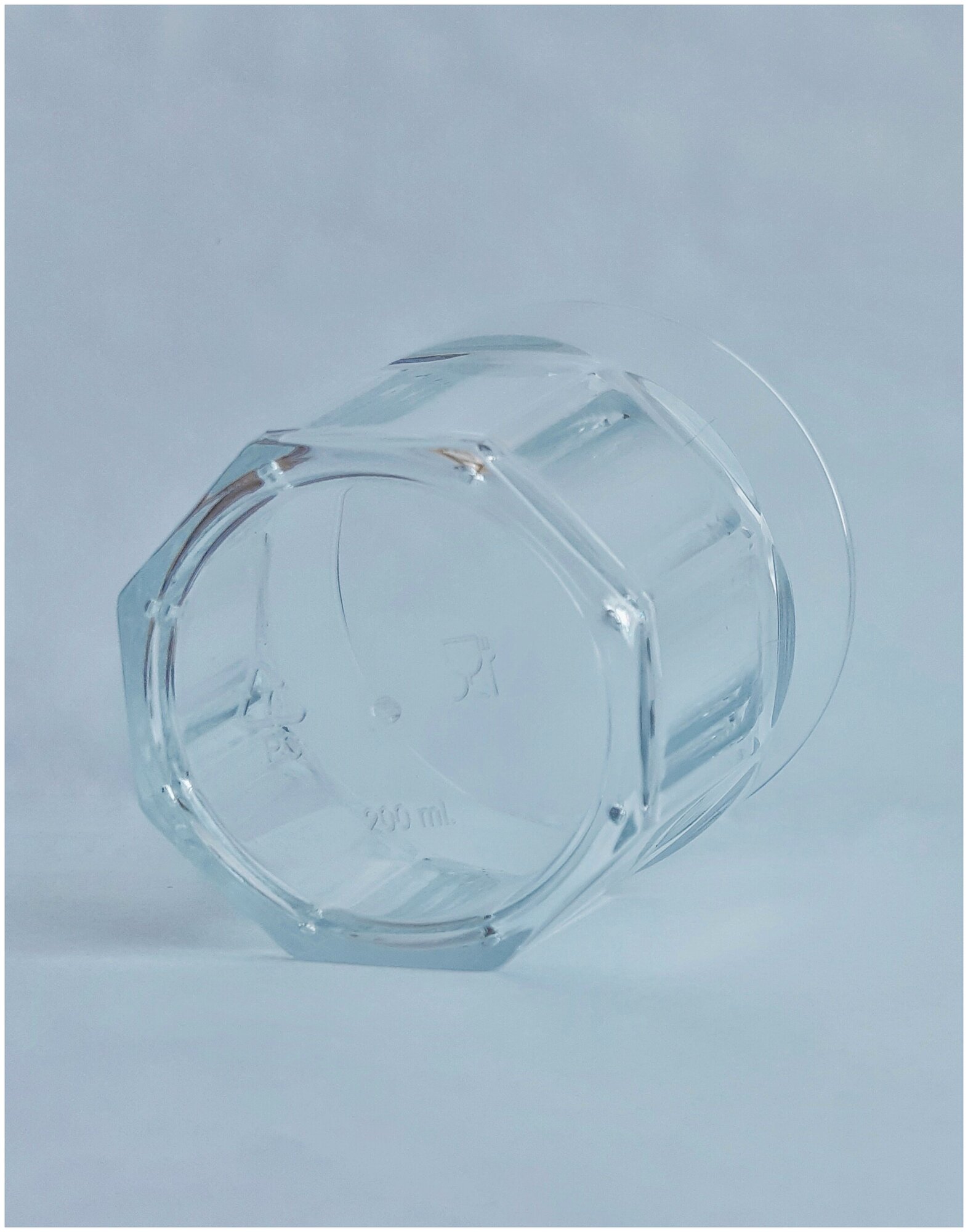 Стакан 200 мл. для многоразового использования из Поликарбоната (плотного пластика) (прозрачный 4 штуки) - фотография № 4