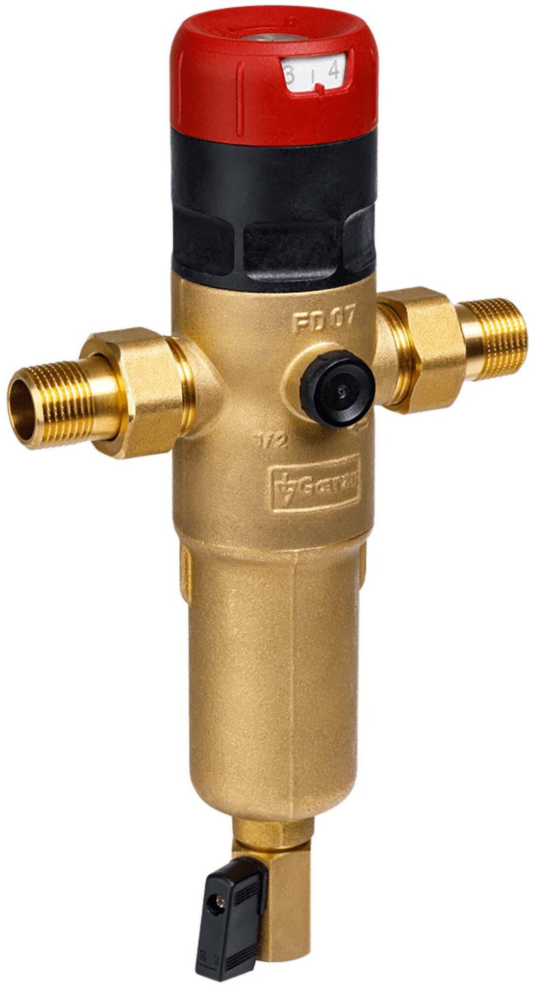 Сетчатый фильтр с редуктором давления Goetze FD07-3/4H (SP) до 85 градусов для горячей воды