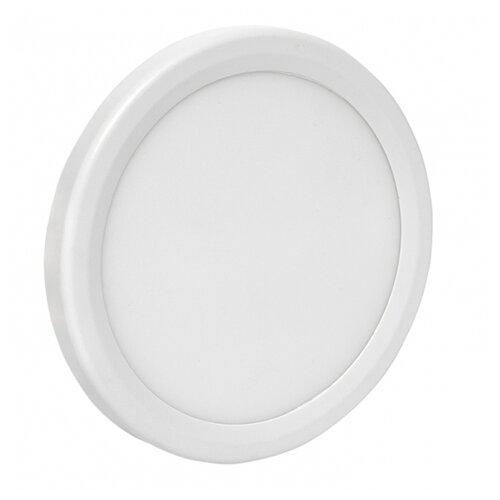 Светильник EKF ДВО 1003, LED, 6 Вт, 4000, нейтральный белый, цвет арматуры: белый, цвет плафона: белый