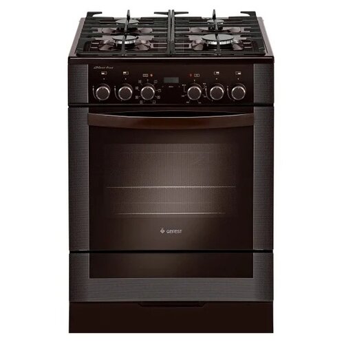 Плита комбинированная GEFEST 6502-03 60 см, коричневая, 4 газовые конфорки — купить, цена, характеристики