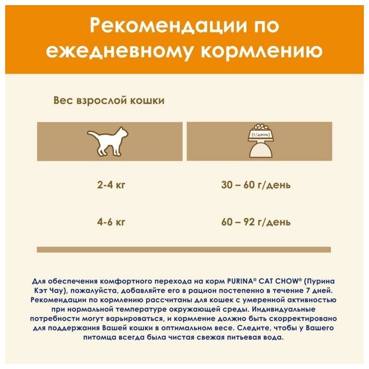 Cat Chow Сухой корм для взрослых кошек, с уткой, 1.5кг - фотография № 16