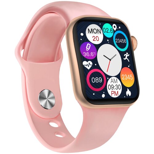 Умные смарт часы ALLBEST M36 45мм Full touch LED экран Беспроводная зарядка Прием-ответ звонков Мониторинг сна Тонометр Пульсоксиметр ЭКГ Золотой 169900₽