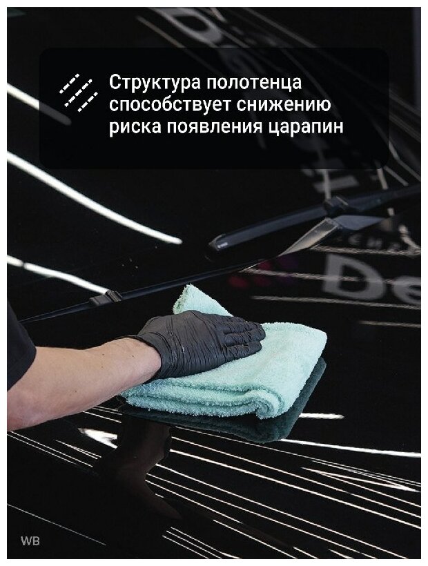 Detail PW "Plush Wipe" Микрофибровая салфетка для располировки составов 40*40