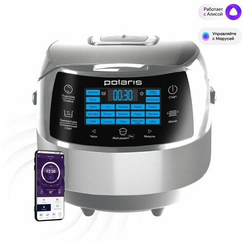 Мультиварка Polaris PMC 5040 WiFi IQ Home серебряный 818500₽