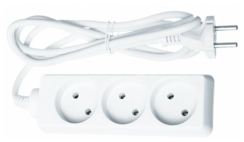 Удлинитель Navigator 61 308 NPE-S-03-150-X-2x1 б/з 3 гн. 1.5м цена за 1 шт.