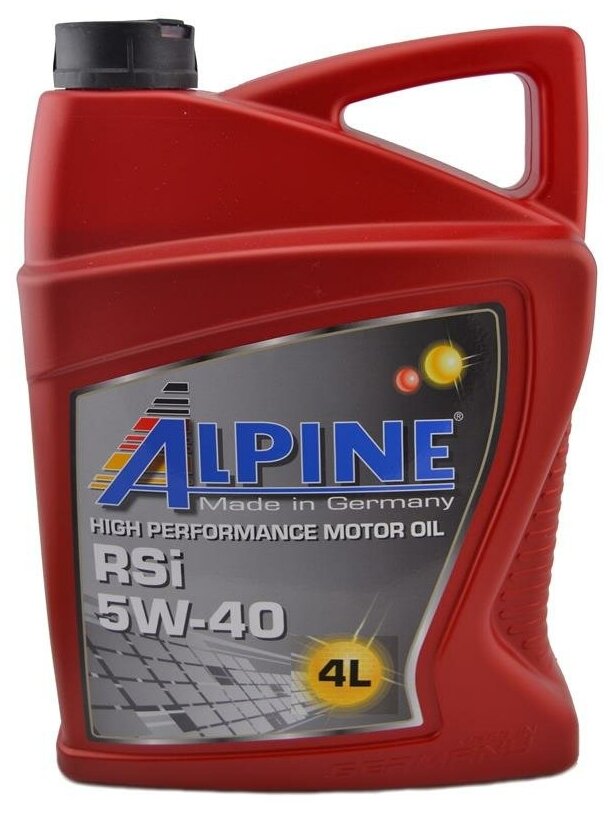 Масло моторное синтетическое Alpine RSi 5W-40 канистра 4л, арт. 0101478