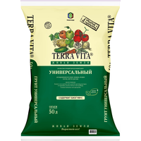 Грунт Terra Vita живая земля универсальный черный.., 50 л