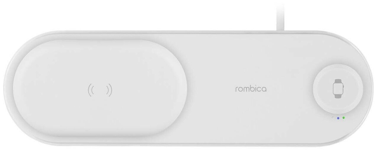 Зарядное устройство беспроводное Rombica NQ-00910 режимы 5/7.5/10 Вт, поддержка Apple и Samsung Watch - фото №3