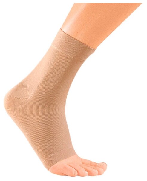 Бандаж компрессионный на голеностопный сустав и стопу ELASTIC ANKLE SUPPORT арт.501 р. III/карамель