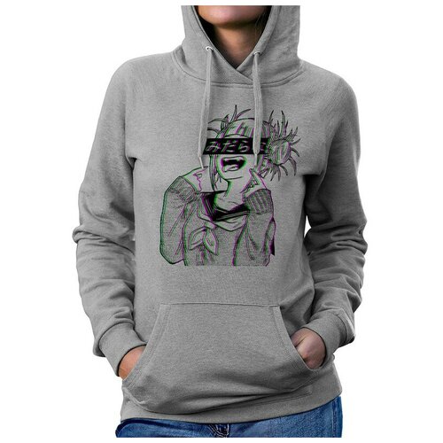 фото Толстовка / худи dream shirts химико тога - аниме моя геройская академия женский серый 44 размер