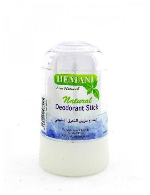 Hemani Natural DEODORANT STICK / Кристальный Алунитовый дезодорант натуральный Хемани / 70 г