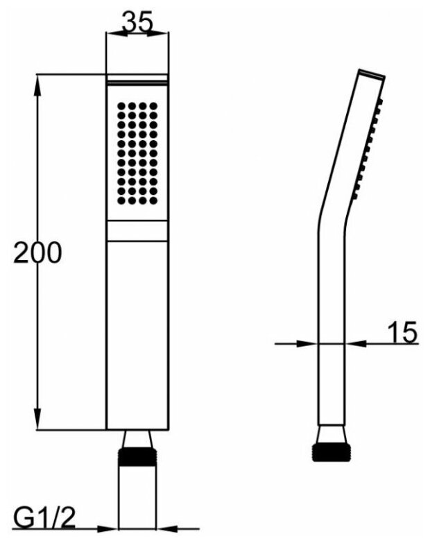 Душевая лейка BelBagno Arlie ARL-D1C-CRM - фотография № 2