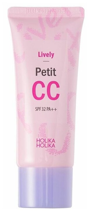 Holika Holika CC крем Petit Lively SPF 32, 30 мл, оттенок: холодный подтон, 1 шт.