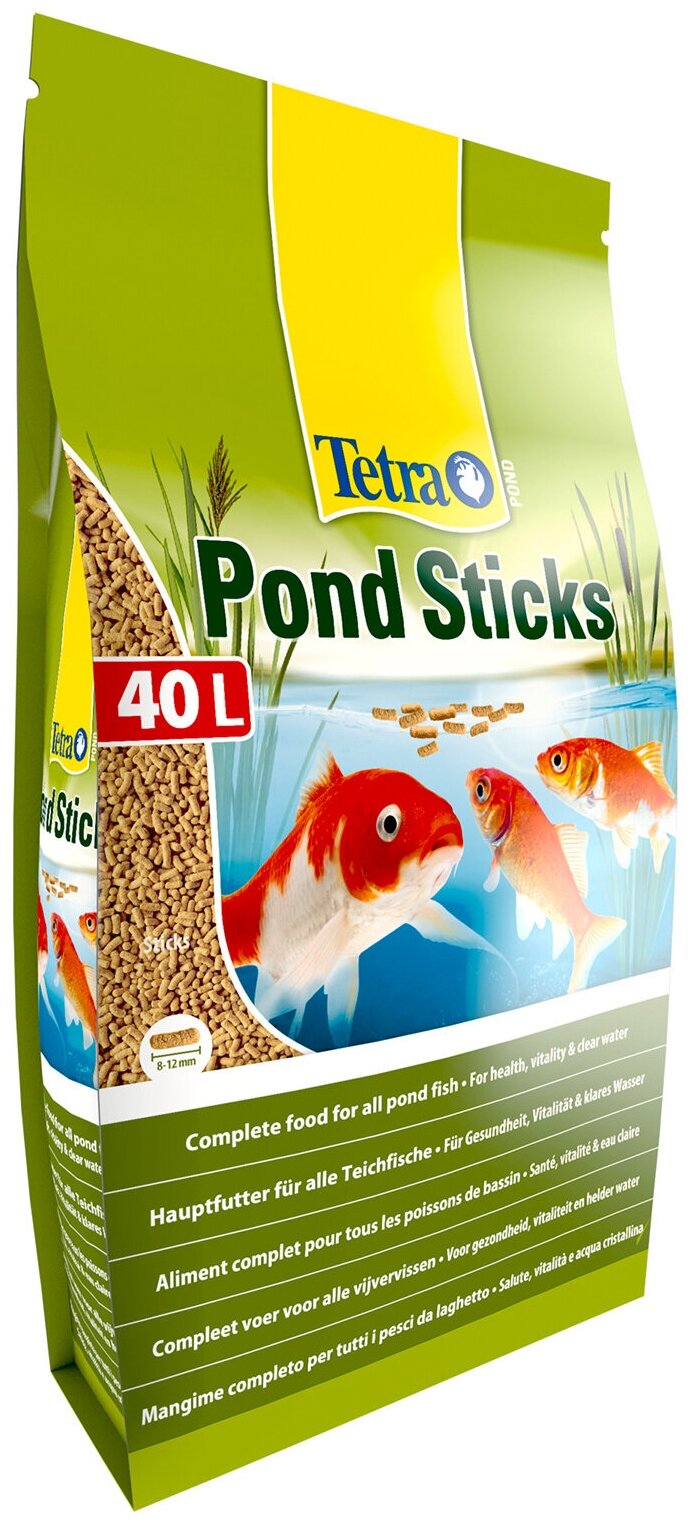 Корм для прудовых рыб Tetra Pond Sticks 40л основной гранулы (мешок) - фотография № 3