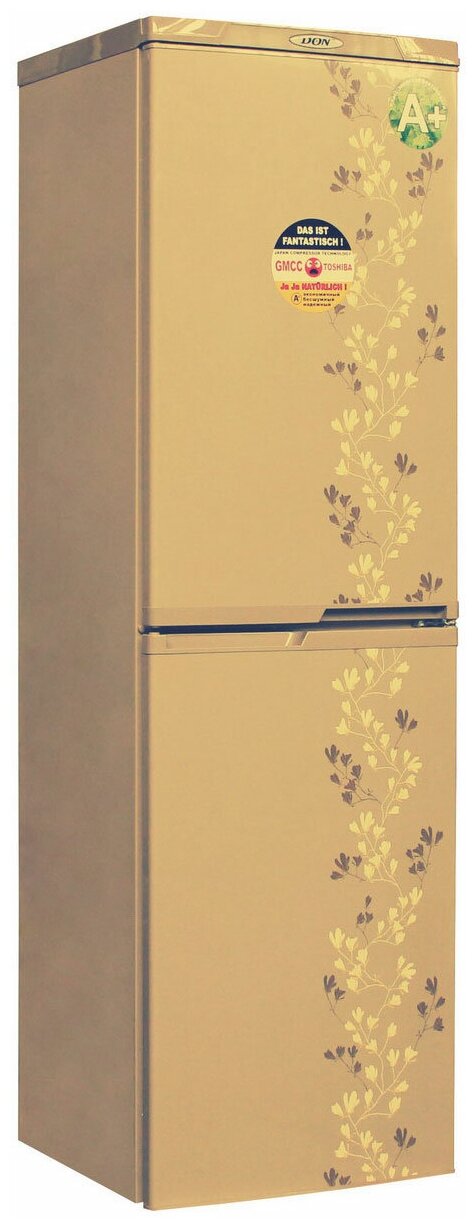 Холодильник DON R 291 золотой цветок (ZF) - фотография № 1